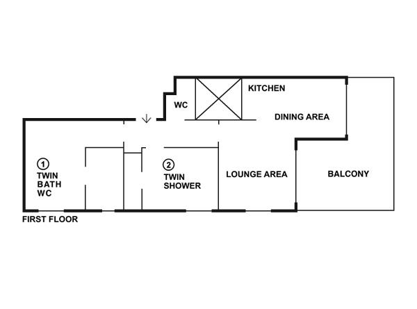 Chalet La Terrasse Courchevel Floor Plan 1